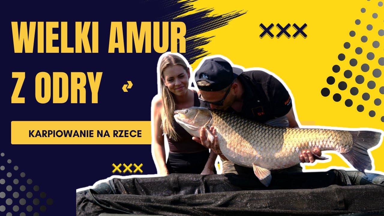 Złowienie rekordowego Amura w rzece Odrze! Karpiowanie na Odrze jest fajne - Wiosna.