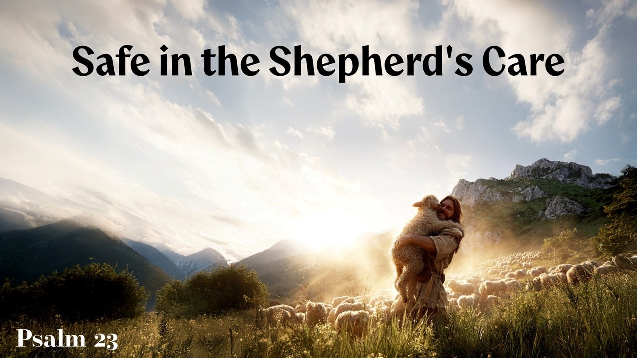 Safe in the Shepherd's care -- Psalm 23