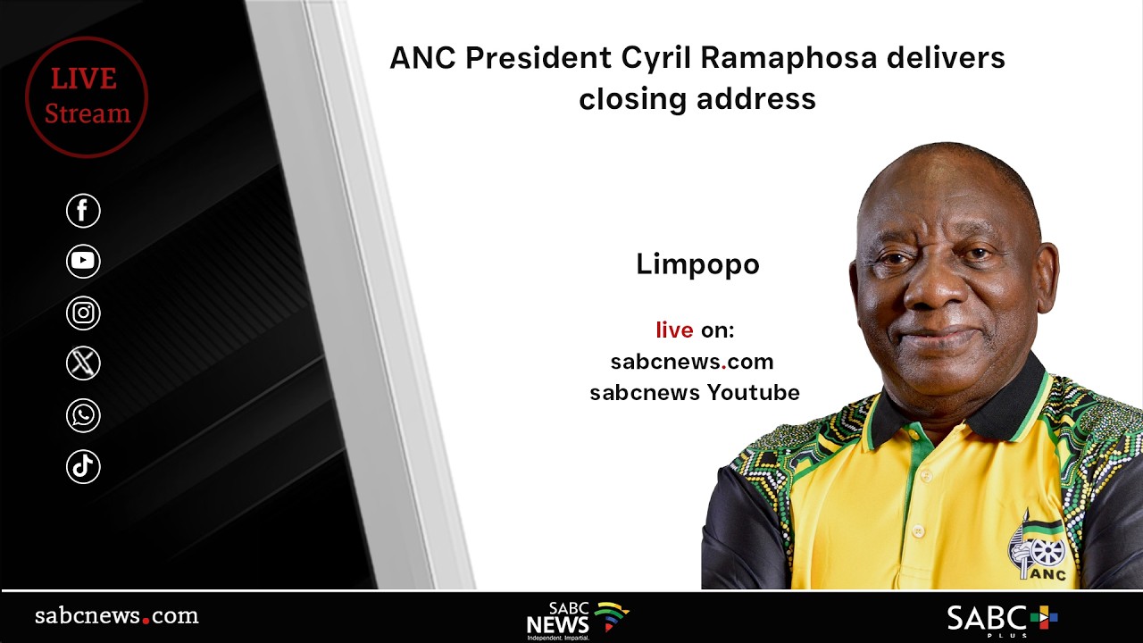 ANC President Cyril Ramaphosa delivers closing address at the ANC Limpopo elective conference