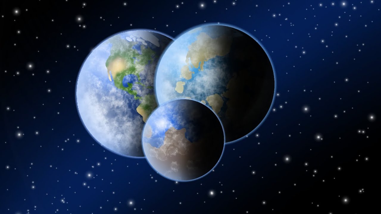 Venus, Earth and Mars