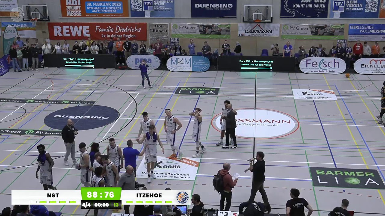 BARMER 2. Basketball Bundesliga ProB | TSV Neustadt temps Shooters VS Itzehoe Eagles