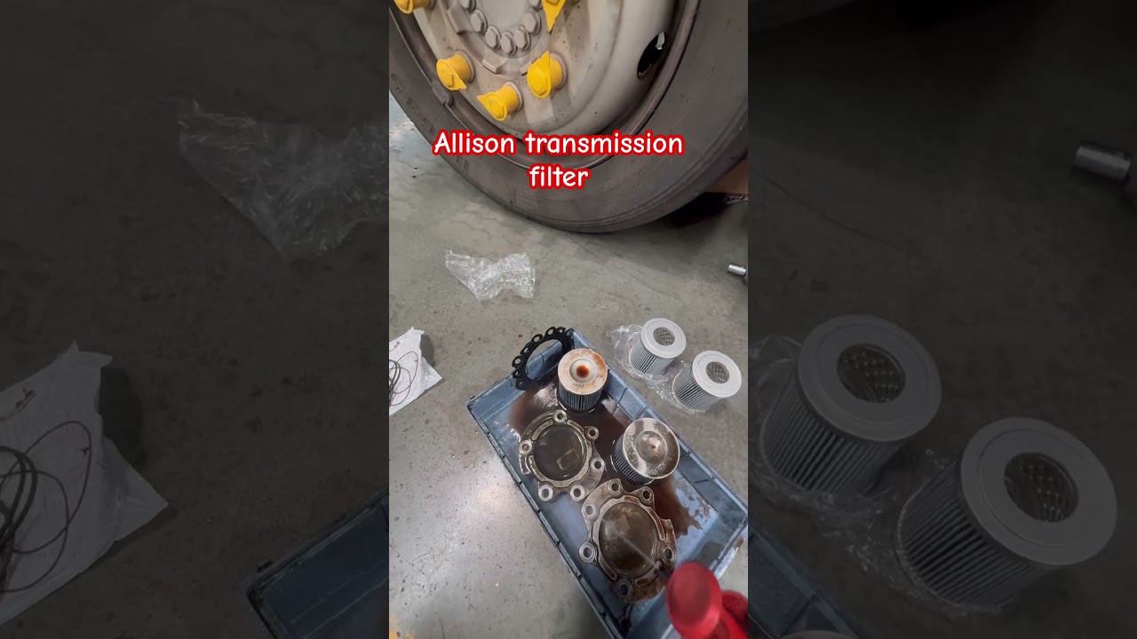 The transmission filter in an Allison automatic gearbox cleans the transmission fluid by removing