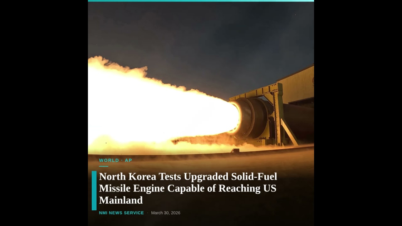 North Korea conducts engine test for missile capable of targeting US mainland