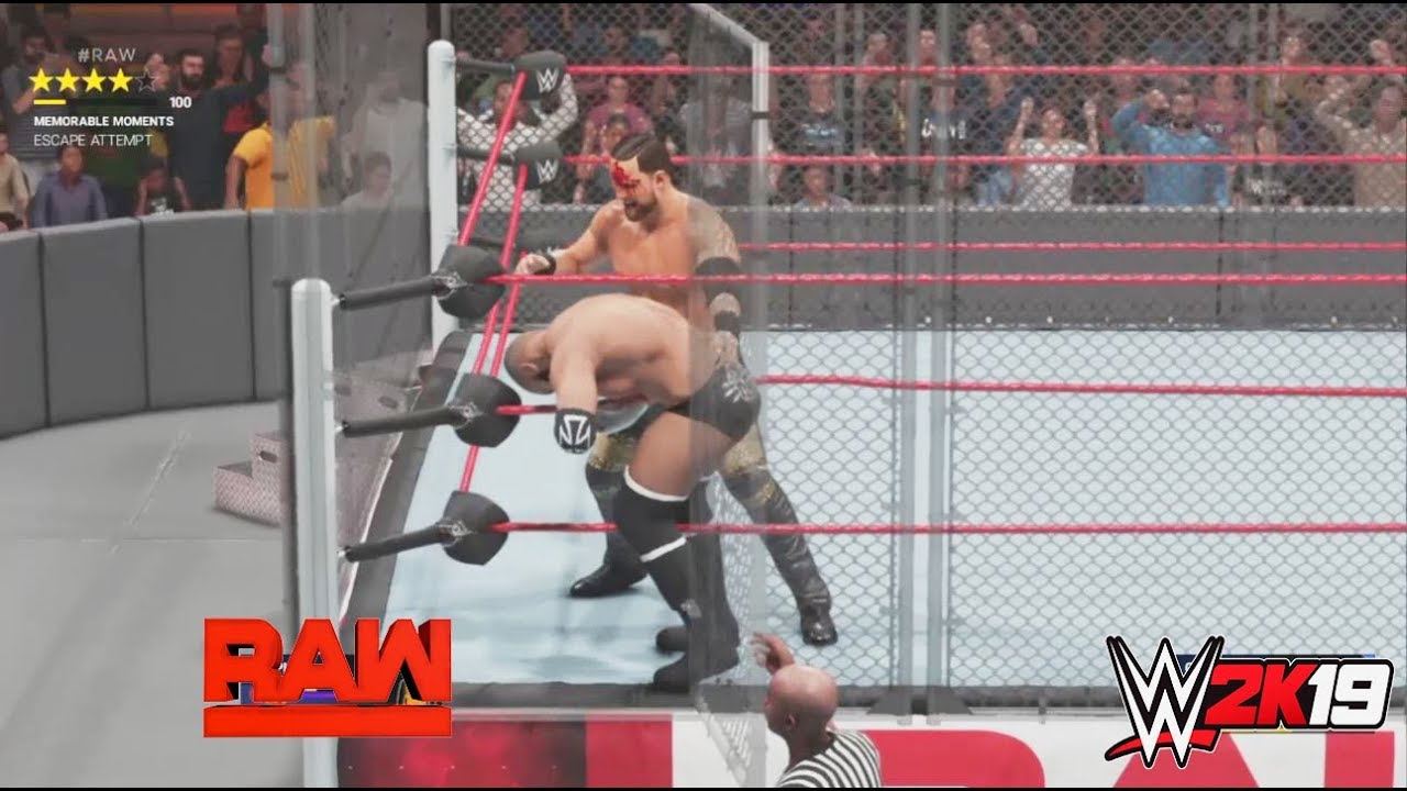 WWE-2K19-D-Generation X vs.The MizTourange - WWE Steel Cage Match  -WWE-2K19 Gameplay