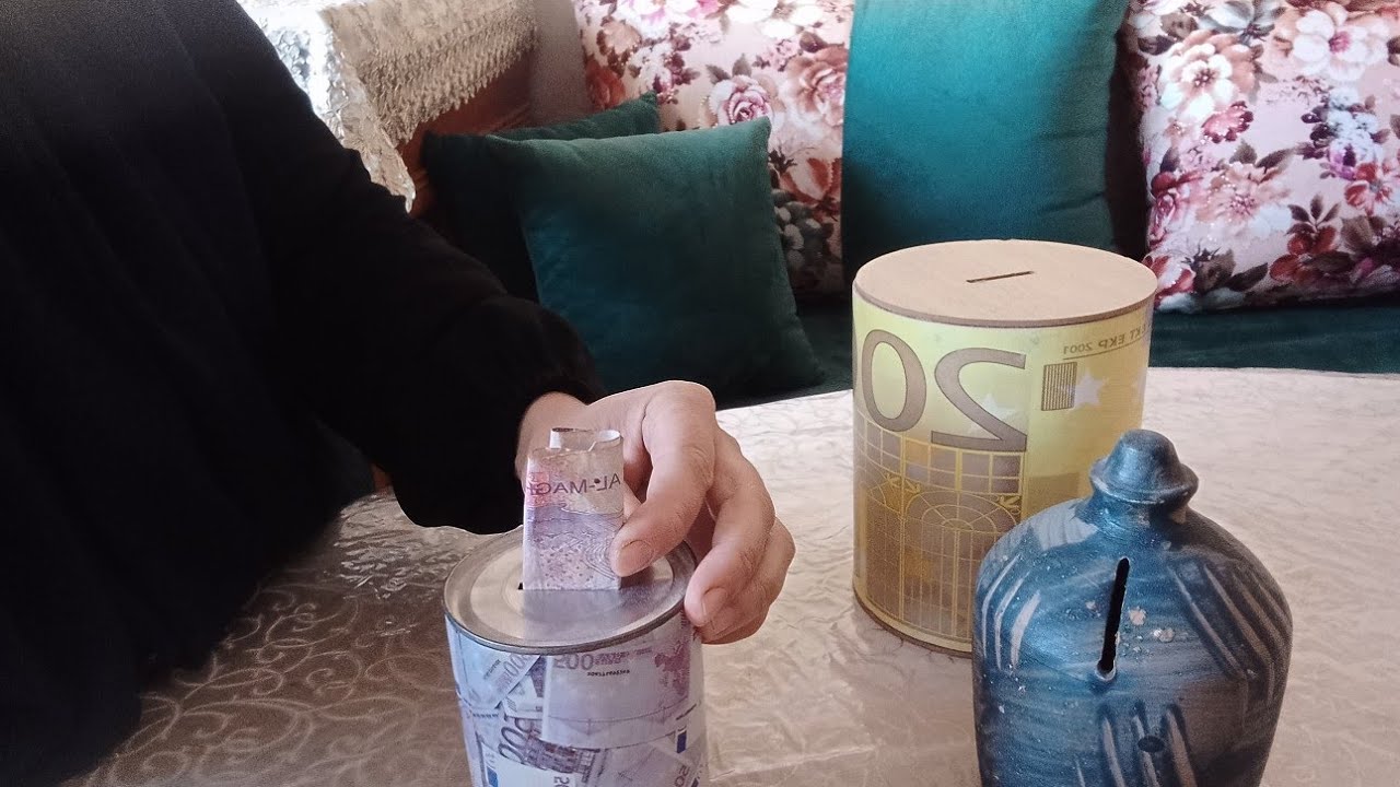 أجي نحطو لفلوس 💰 في الصنديقة 💸لوقت صعيبة وزمان دوار 😱غير ب 20درهم تجمعي لفلوس صحيحة 💸