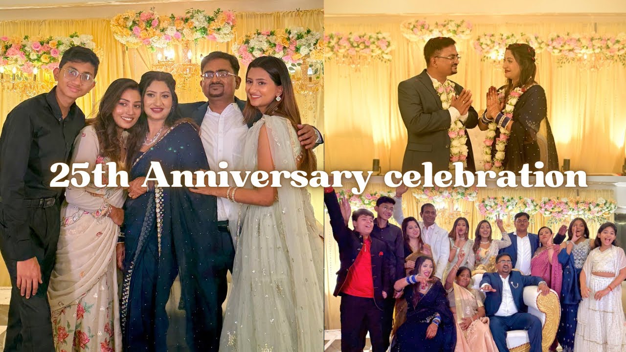 CELEBRATING MY PARENT’S 25th ANNIVERSARY 💍✨| silver jubilee celebration