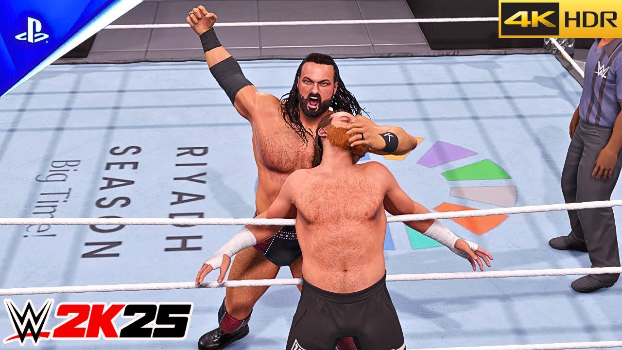 WWE 2K25 - Drew McIntyre vs. Sami Zayn | Undisputed WWE Championship Match: Royal Rumble 2026 | 4K
