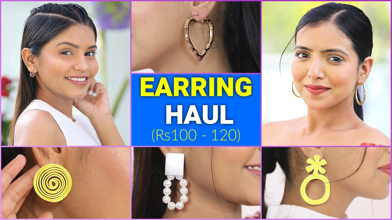 Huge Earring Haul ( ₹100 ) - Fashion, Tips & Tricks | DIY Queen