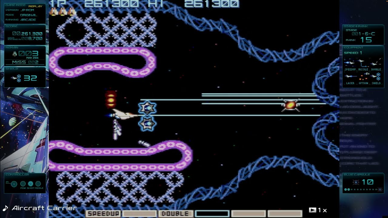Gradius [JP ROM] - Original Mode - 1-All Clear (327k to 2-1)