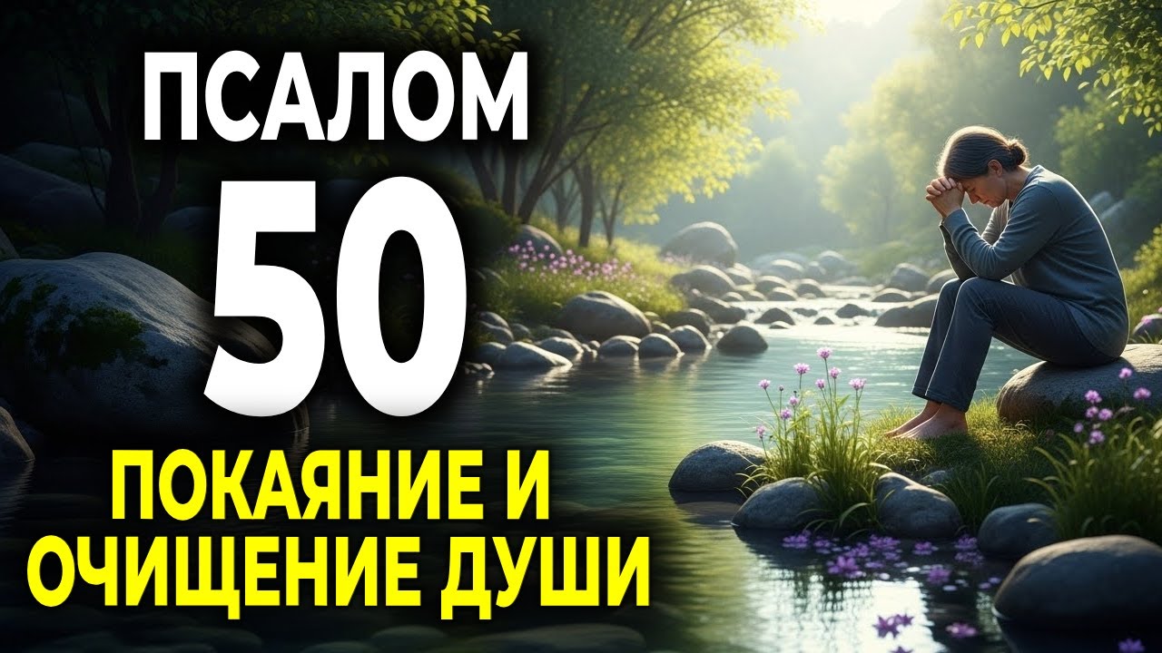 ПСАЛОМ 50 — МОЛИТВА ПОКАЯНИЯ И ОЧИЩЕНИЯ ДУШИ