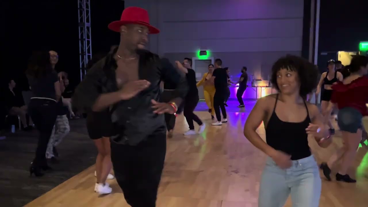De’Jon Polanski and Serena Spears Dancing Salsa at the San Francisco SBK Congress 2023