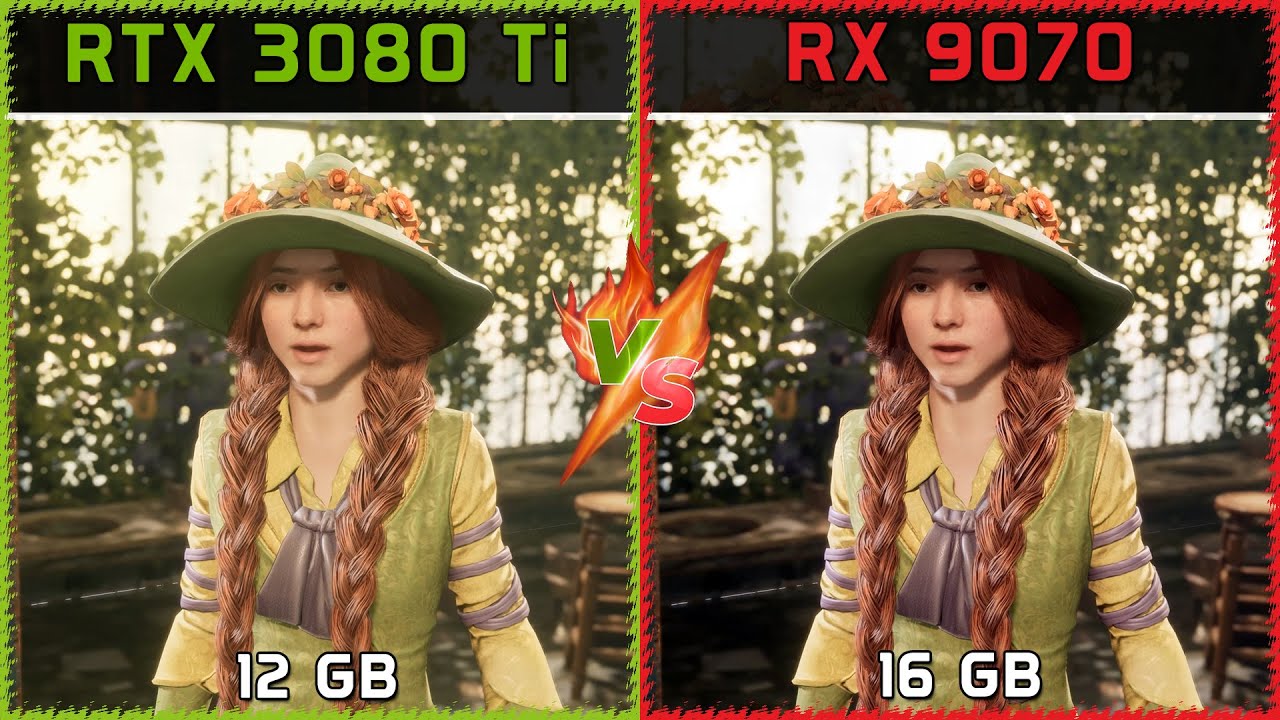 GeForce RTX 3080 Ti vs Radeon RX 9070