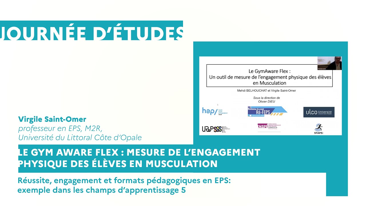 Le gym Aware Flex : mesure de l’engagement physique des élèves en musculation - Virgile Saint-Omer