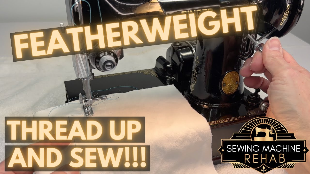 Как заправлять и шить на Singer Featherweight: Restoration Series, часть 20