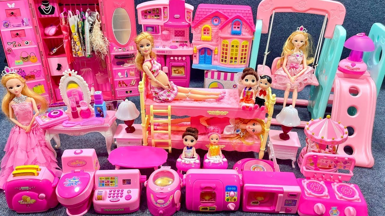 Satisfaction With Beautiful Makeup Set Paking ASMR Pink Makeup Set