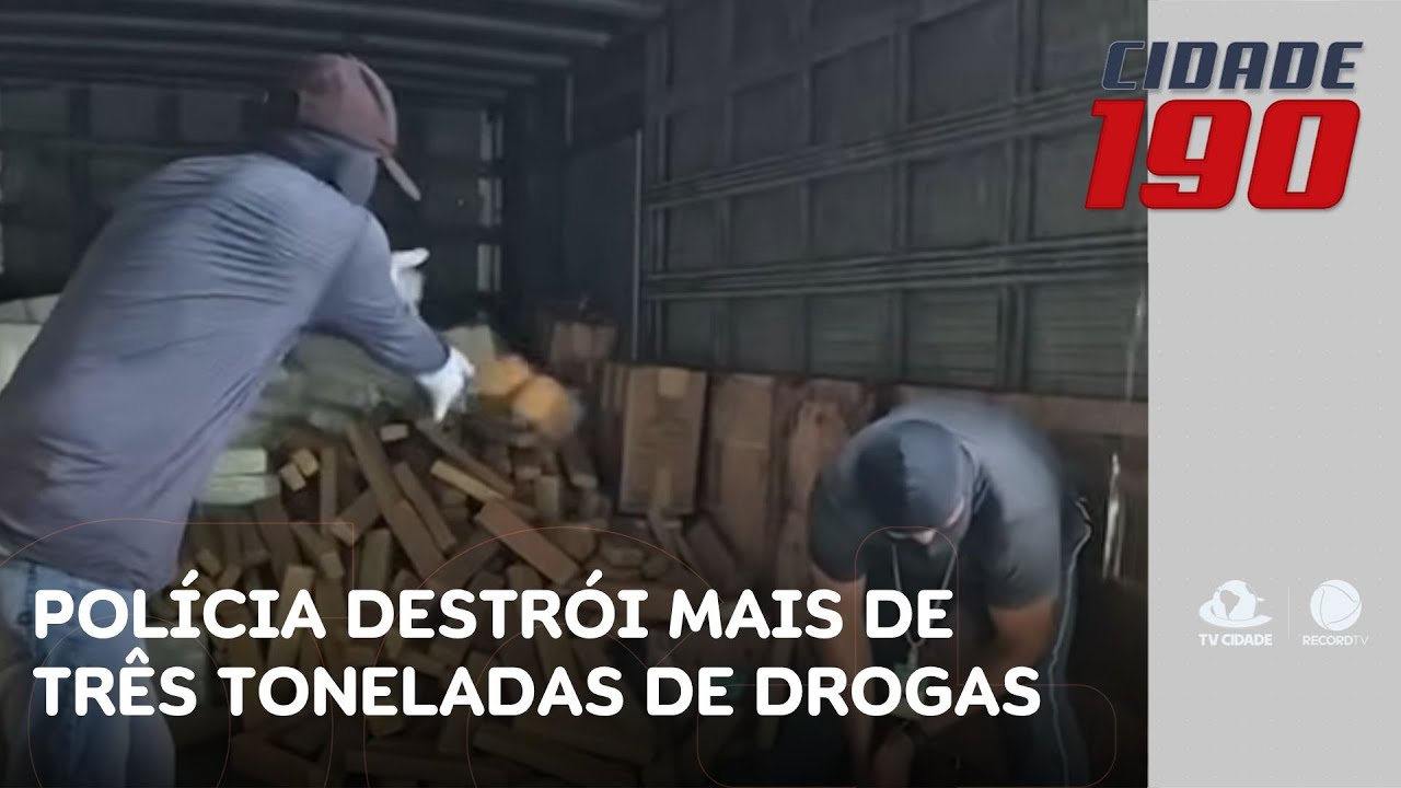 Polícia Civil destrói mais de três toneladas de drogas na manhã de hoje | Cidade 190