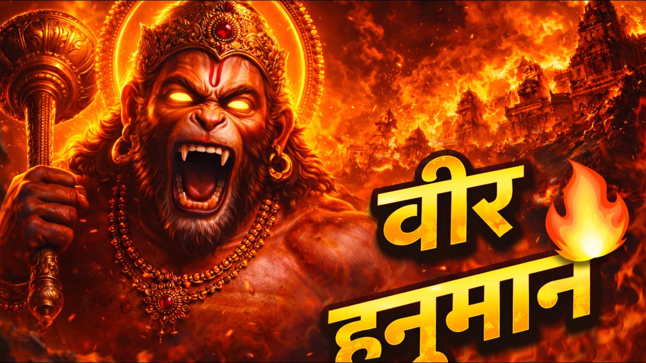 गरजा जब वीर हनुमान 🔥 काँपी पूरी लंका | शक्तिशाली हनुमान भजन #TuesdaySpecial #HanumanSong #JaiHanuman