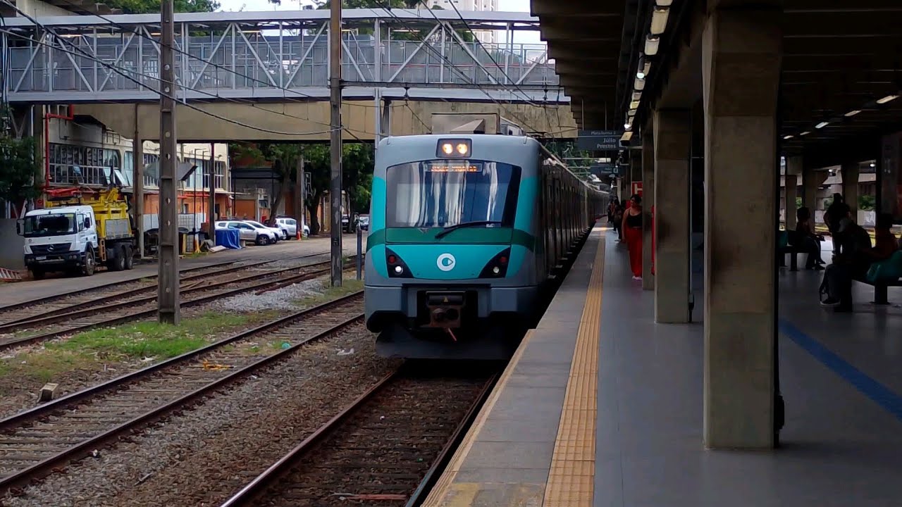 VM - trem CAF série C (C53) chegando na estação domingos de Moraes sentido palmeiras barra funda 