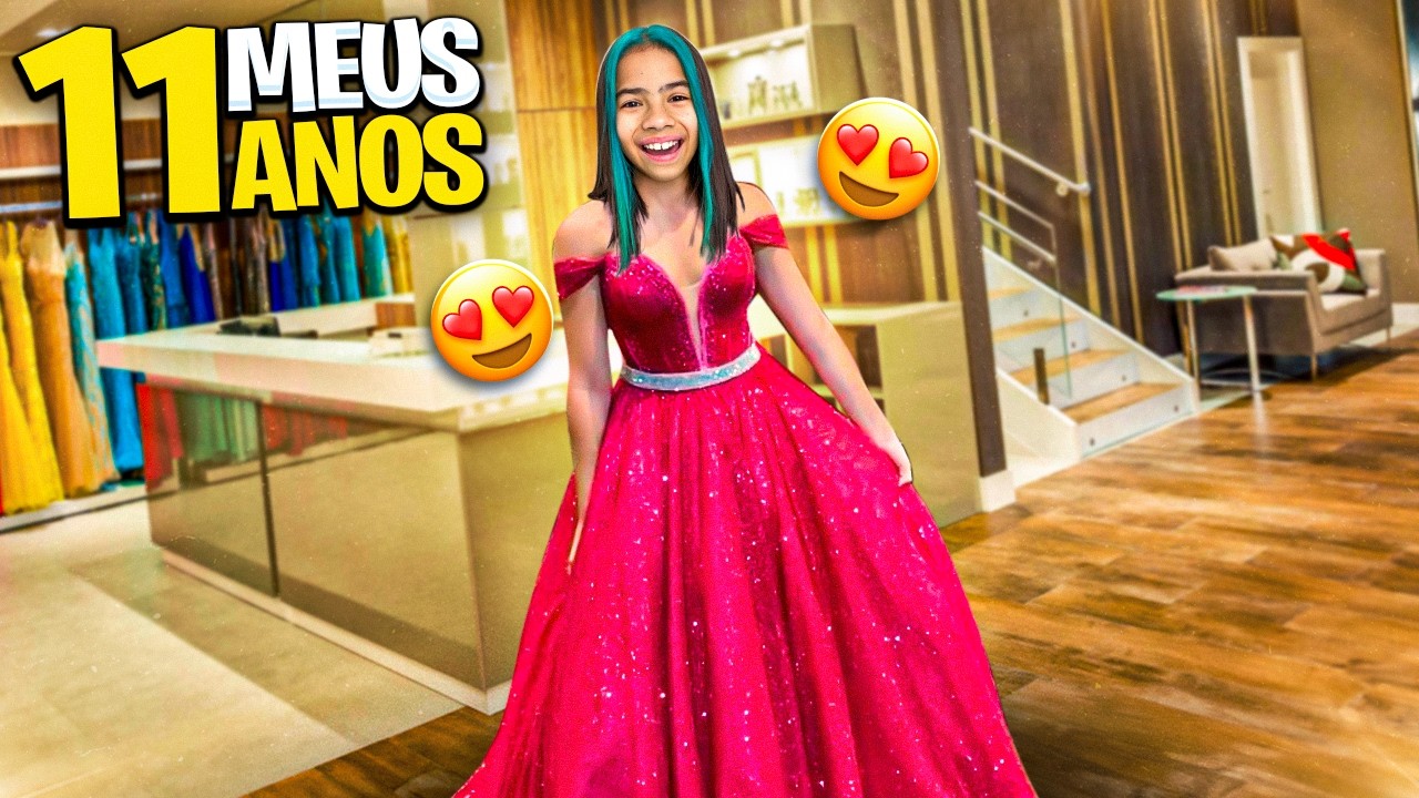 ESCOLHENDO VESTIDOS DA MINHA FESTA DE ANIVERSÁRIO! *meus 11 anos