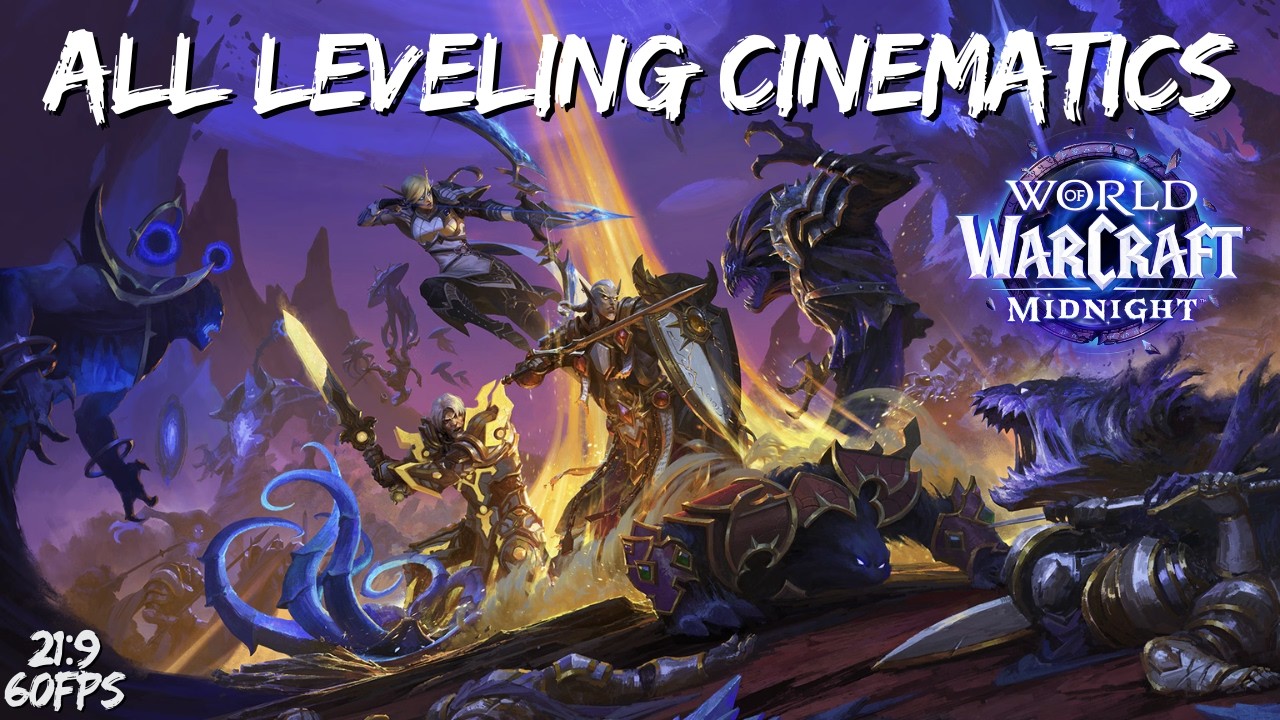 WoW Midnight – Every Leveling Cinematic including The Story so Far! (21:9 60FPS)
