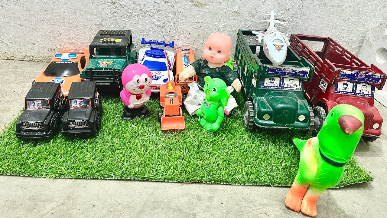 new car toys cartoon |toy tractor farming video | khilauna train cartoon| toy assembly with car toys