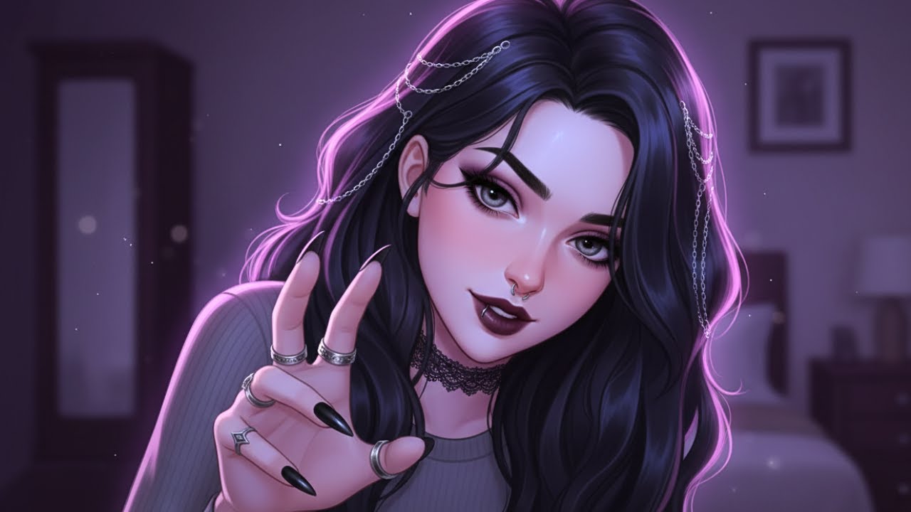 Goth Roommate Distracts You While You Work | Girlfriend ASME [F4M]