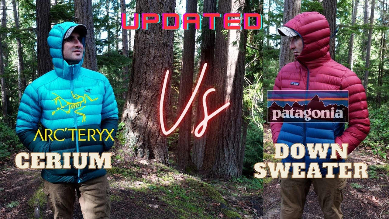 Худи Arc'teryx Cerium против худи Patagonia Down Sweater | Разбор пуховиков в 2024 году