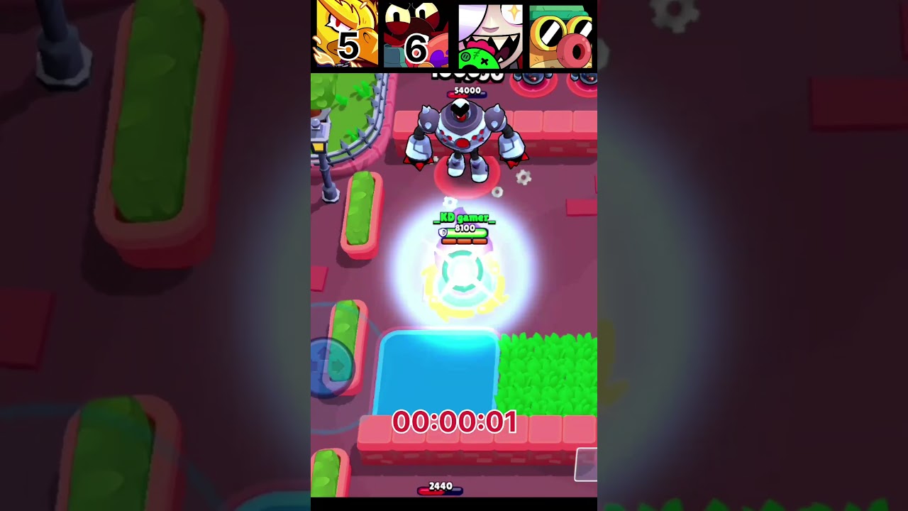 Brawl Stars How Many Sec To Defeat Big Robot 🤖 #shorts #brawlstars
