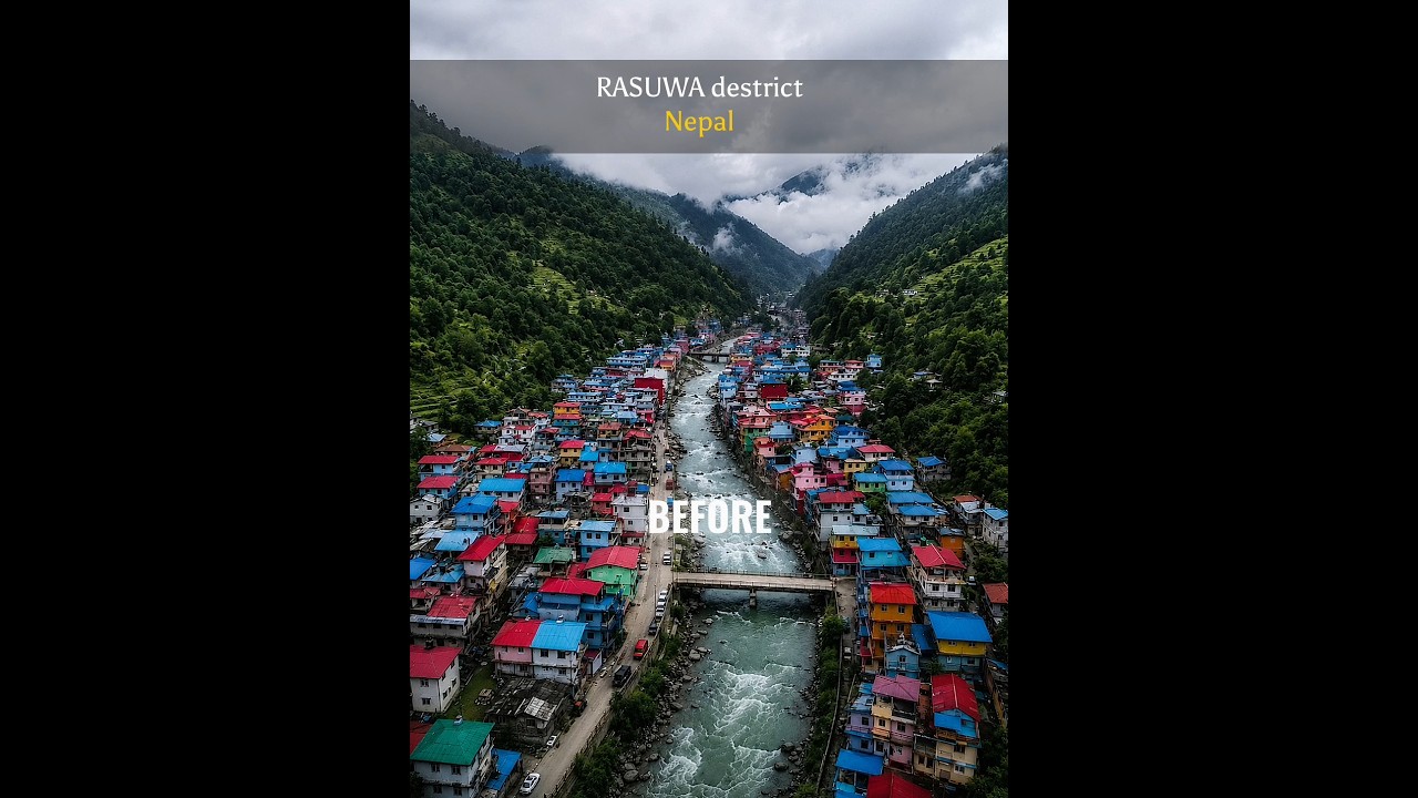 NEPAL FLOOD: BEFORE & AFTER🇳🇵😭 #shorts #nepal
