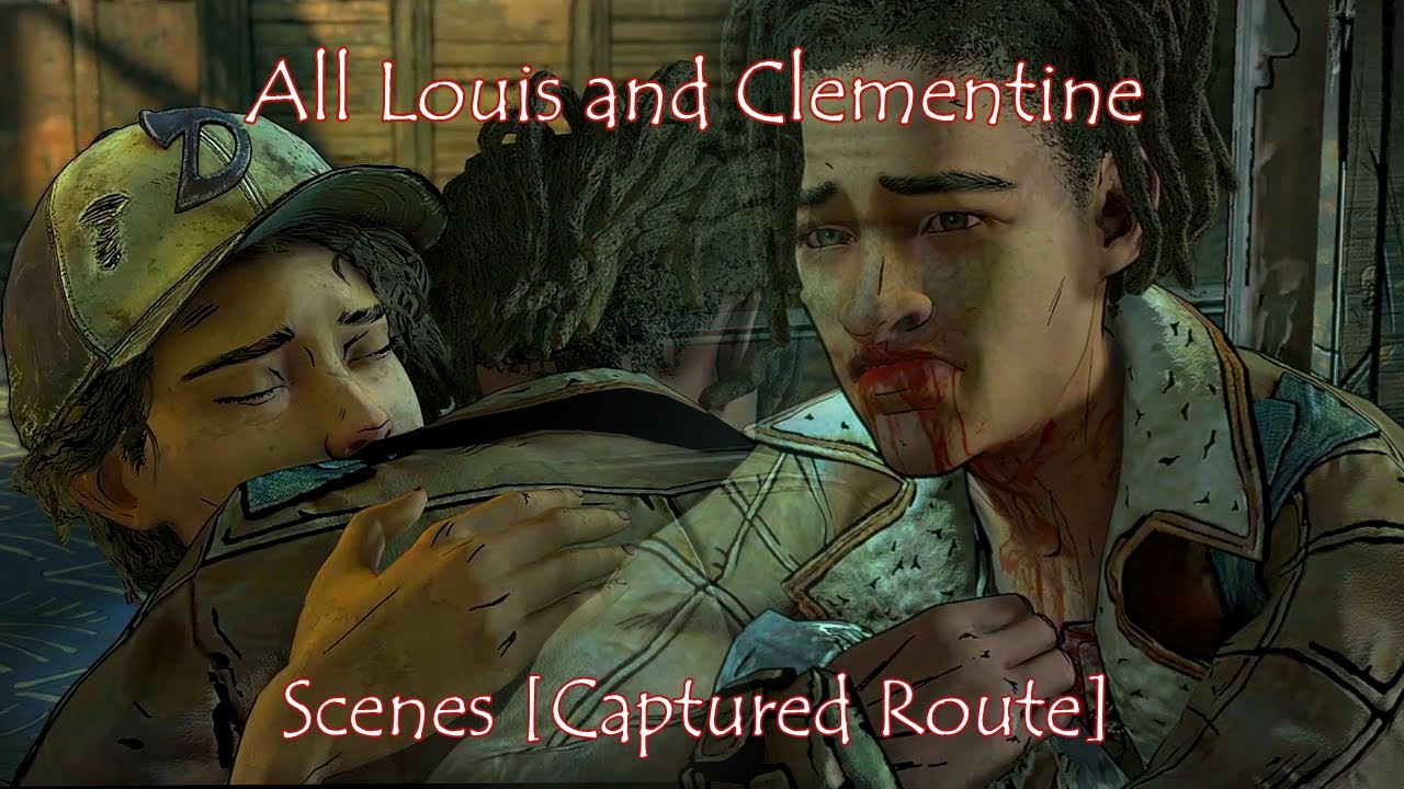 The Walking Dead The Final Season - All Louis and Clementine Scenes [Captured Route]