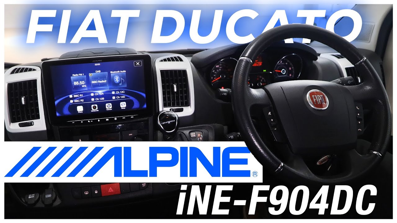 Установка Fiat Ducato Alpine iNE-F904DC – Премиальная навигационная и мультимедийная система