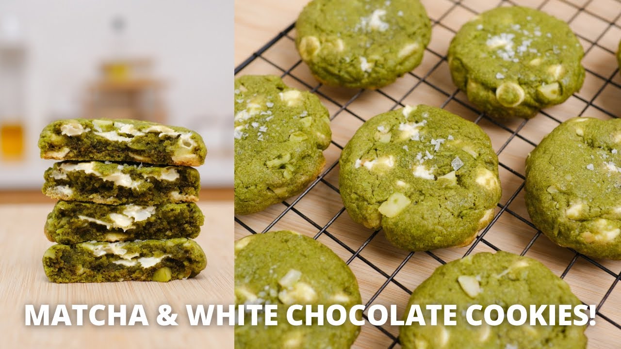 Best! MATCHA & WHITE CHOCOLATE COOKIES!