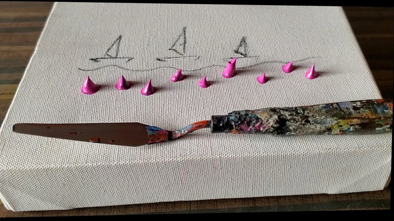 Abstract Sailboats Painting Demo / Easy for Beginners / Step by Step / Daily Art Therapy / Day #0313