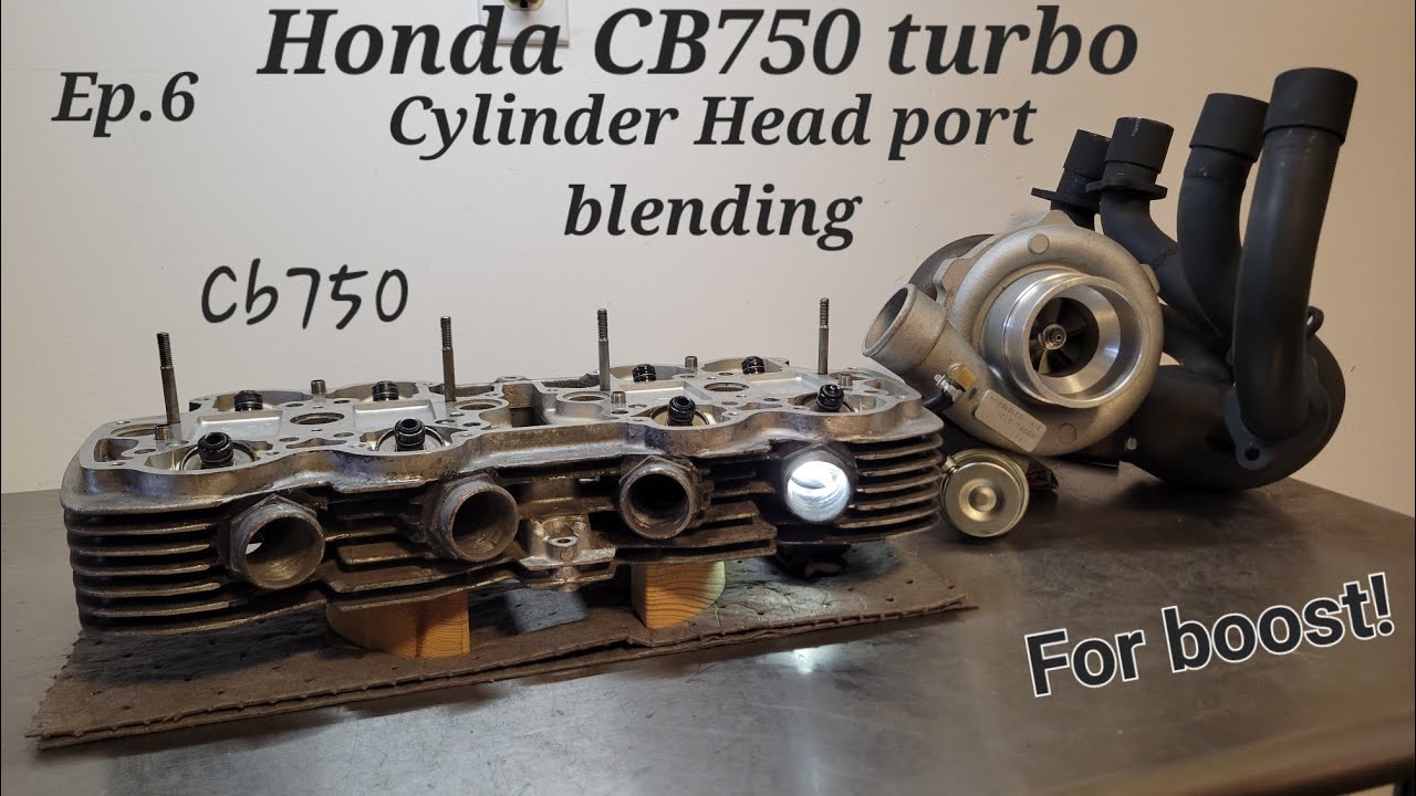 - Эпизод 6 - Сборка одновального турбированного двигателя Honda CB750 - Сглаживание и полировка к...