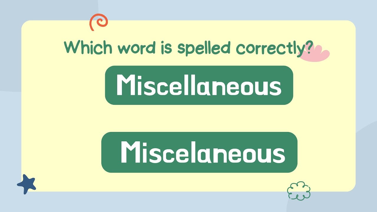 Here's the Commonly Misspelled Words you need to learn | Spelling Activity