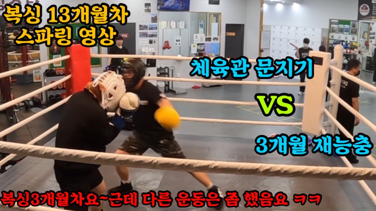 복싱13개월차 스파링영상(매스 스파링)