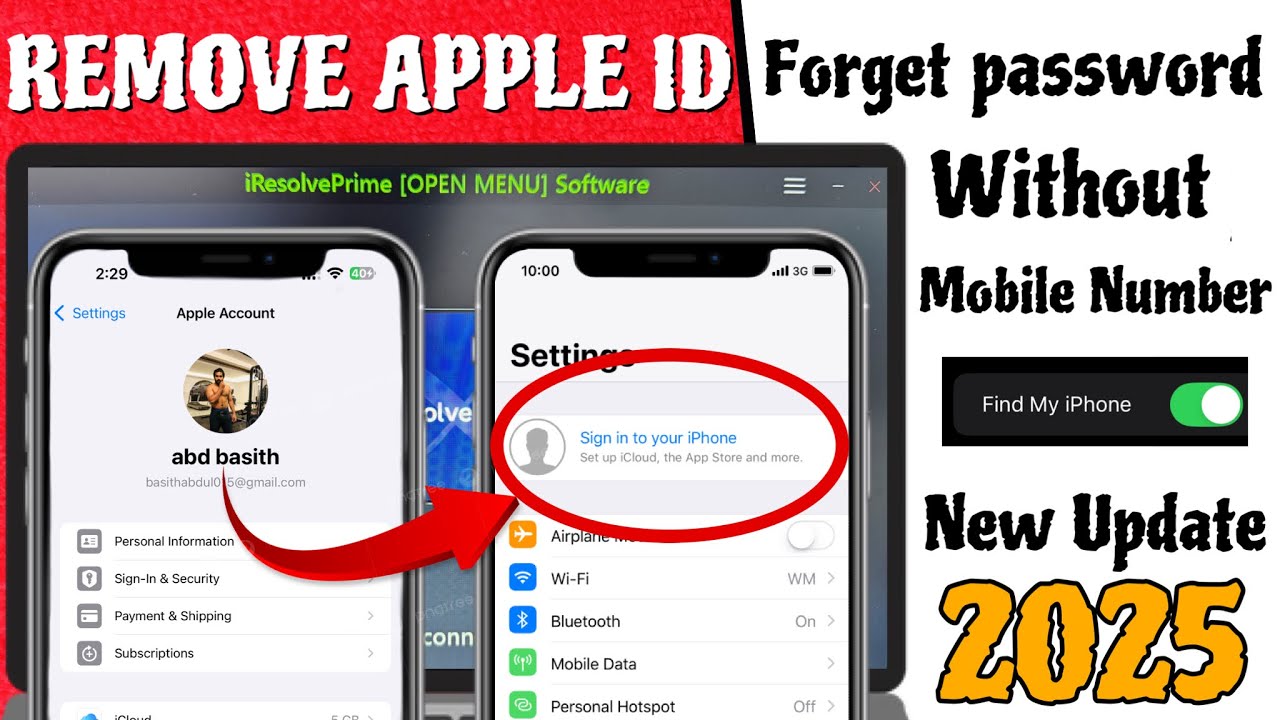 Apple ID Removed Without Password or Phone Number 2025 | how to remove Apple ID for All iPhones