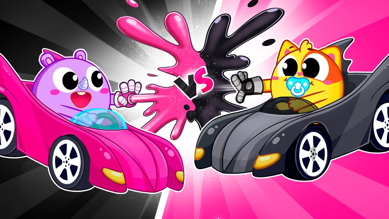 Color for Kids |💗Pink And Black Song🖤 | Funny Songs For Baby & Nursery Rhymes by Toddler Zoo