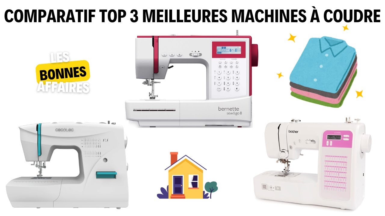 Comparatif machine à coudre milieu de gamme : TOP 3 meilleure machine à coudre