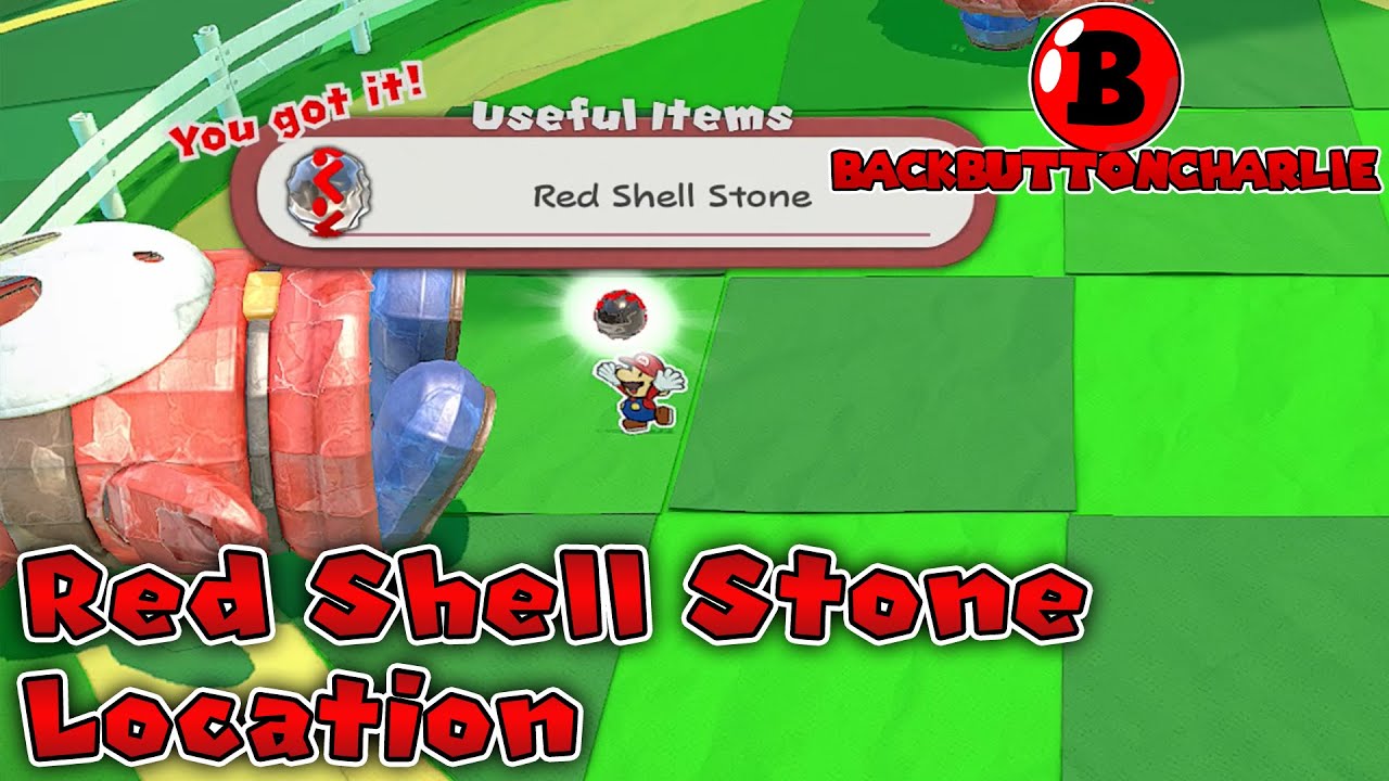 Red Shell Stone Location - Paper Mario: The Origami King
