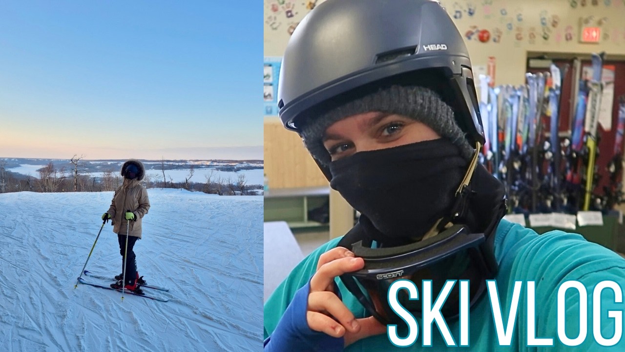 Я каталась на лыжах. ⛷️ видеоблог