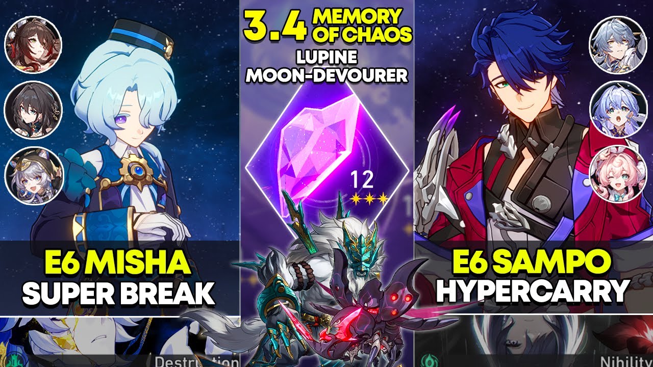 E6 Misha Super Break & E6 Sampo Hypercarry | Memory of Chaos 12 | Honkai Star Rail 3.4
