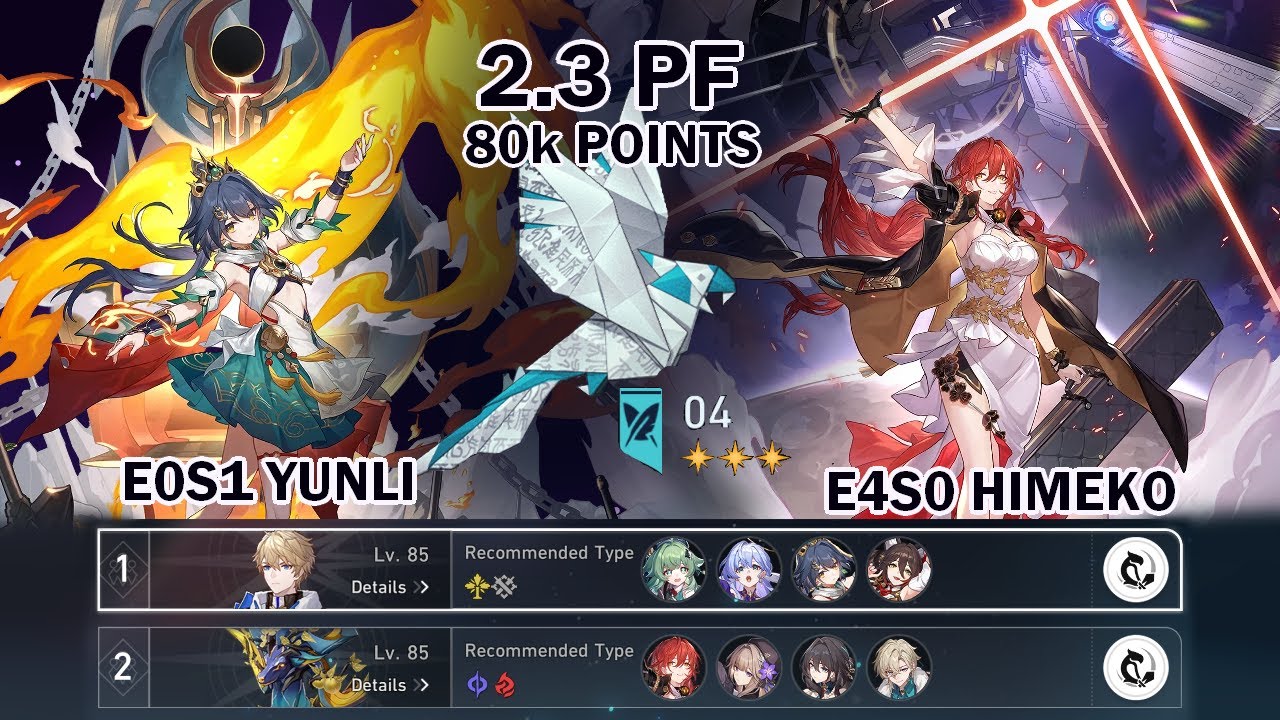 YUNLI GETS 80K POINTS IN PURE FICTION??? | Yunli in 2.3 Pure Fiction Stage 4