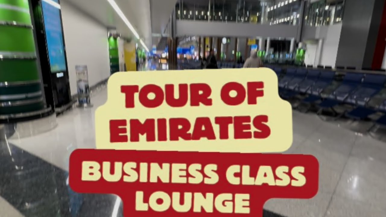 Emirates Business Class Lounge | Food Tour | Dubai Airport