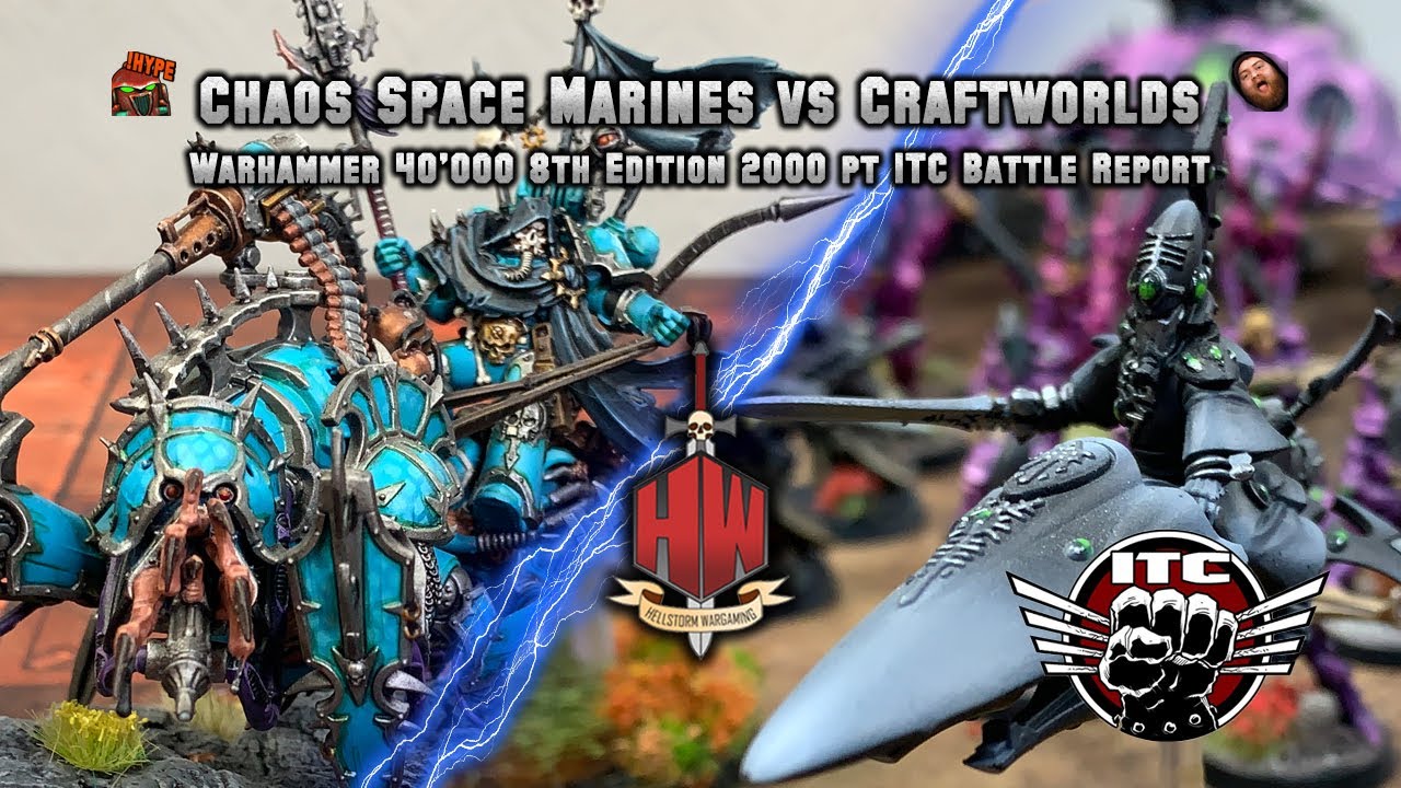 Chaos Space Marines vs Craftworlds Eldar ITC Warhammer 40K Battle Report