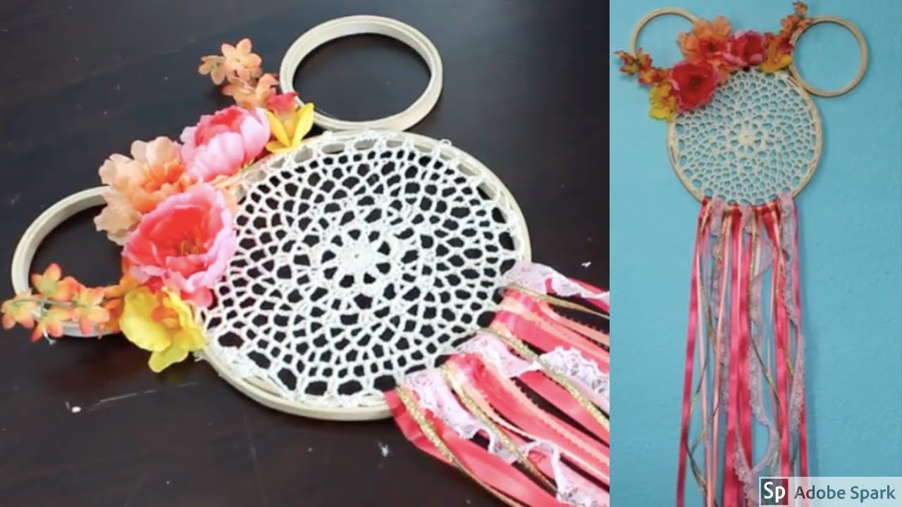 DIY Mickey Lace Dream Catcher