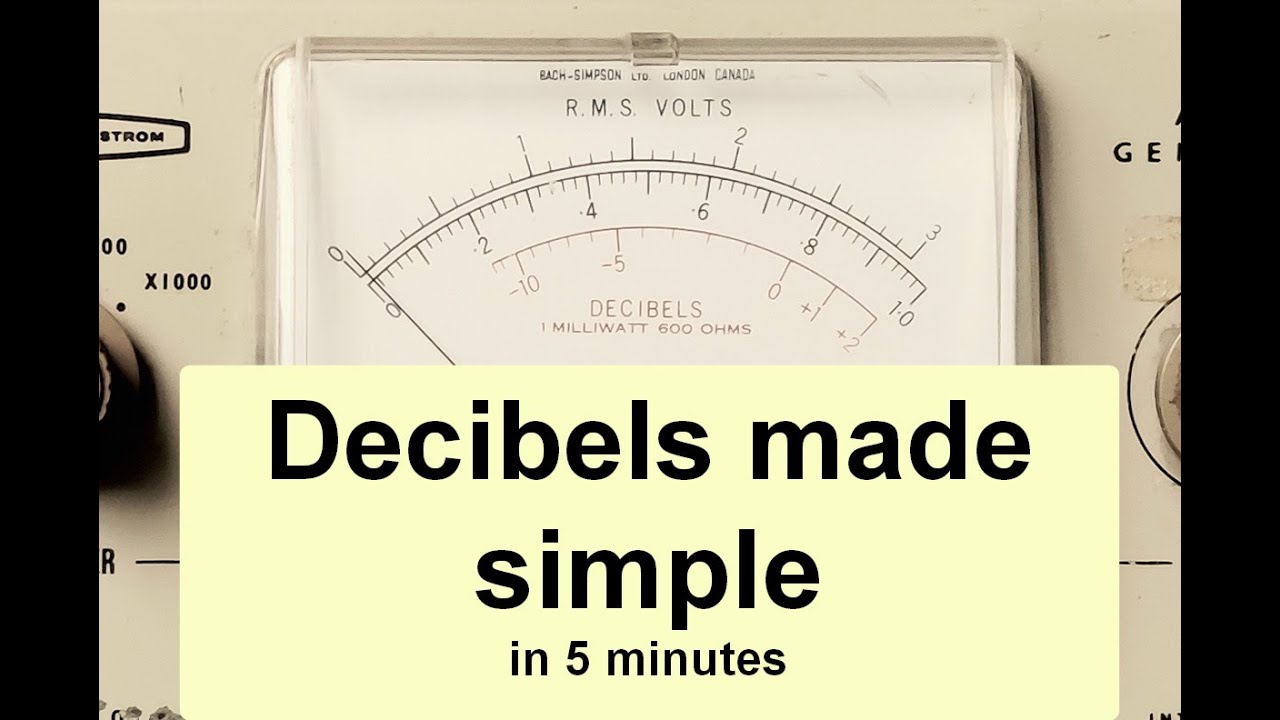 Decibels made simple in 5 minutes