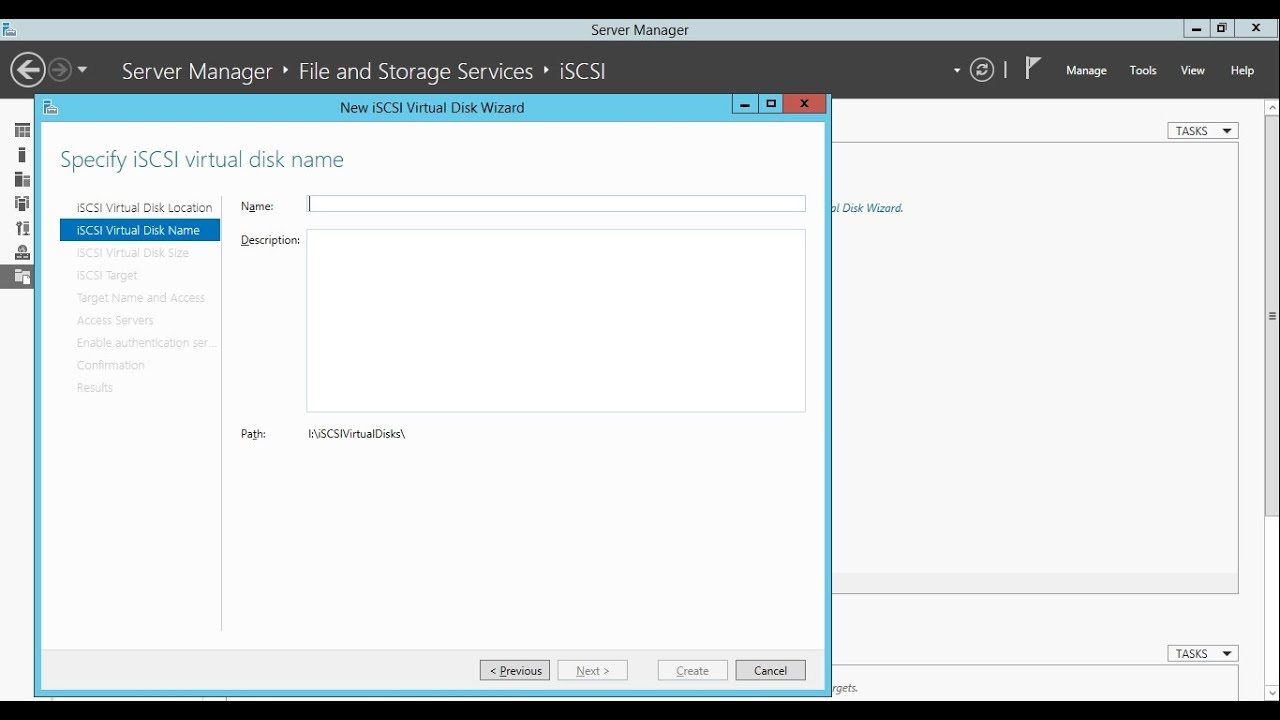 Instalar y configurar servidor de almacenamiento iSCSI en Windows Server 2012