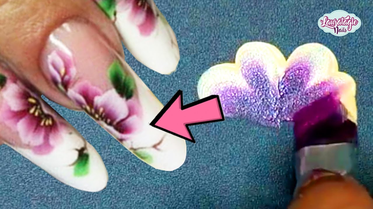 CÓMO HACER MANO ALZADA EN UÑAS MUY FÁCIL (ONE STROKE)
