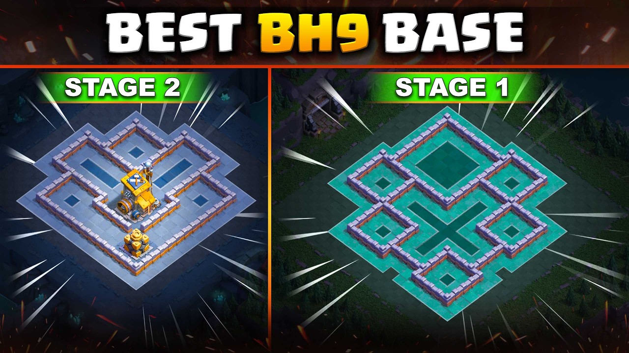 BEST Builder Hall 9 Base 2026 | BH9 Anti 3 Star Base Layout (100% Defense Tested)